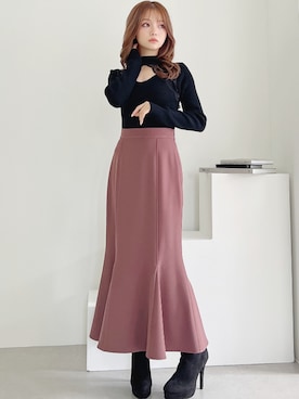 「RESEXXY（リゼクシー）のフェイクスエードショートブーツ（ブーツ）」を使った、miyuさん（レディース・152cm）の秋コーディネート