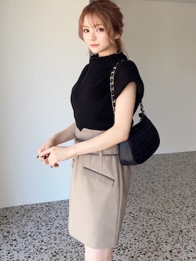 「アイテム（ブーティ）」を使った、miyuさん（レディース・152cm）の夏コーディネート