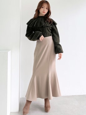 「RESEXXY（リゼクシー）のフェイクスエードショートブーツ（ブーツ）」を使った、miyuさん（レディース・152cm）の秋コーディネート