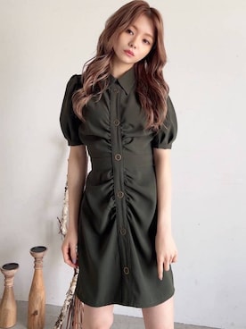 「アイテム（ブーティ）」を使った、miyuさん（レディース・152cm）の夏コーディネート