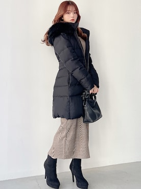 「RESEXXY（リゼクシー）のフェイクスエードショートブーツ（ブーツ）」を使った、miyuさん（レディース・152cm）の秋コーディネート