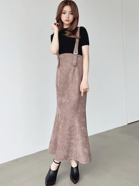 「アイテム（ブーティ）」を使った、miyuさん（レディース・152cm）の夏コーディネート
