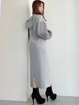 「RESEXXY（リゼクシー）のフェイクスエードショートブーツ（ブーツ）」を使った、miyuさん（レディース・152cm）の秋コーディネート