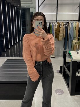 矢作南菜実さん（レディース・165cm）の冬コーディネート