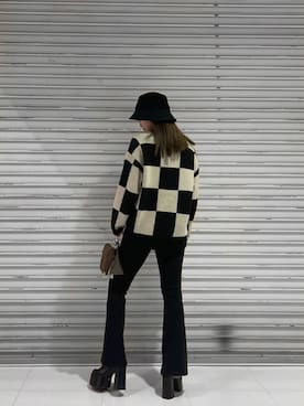 矢作南菜実さん（レディース・165cm）の冬コーディネート