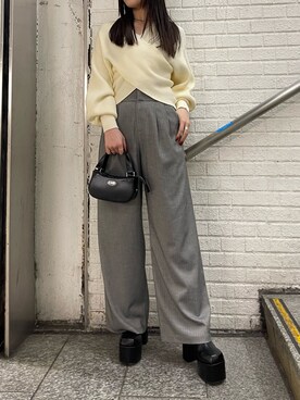 矢作南菜実さん（レディース・165cm）の冬コーディネート