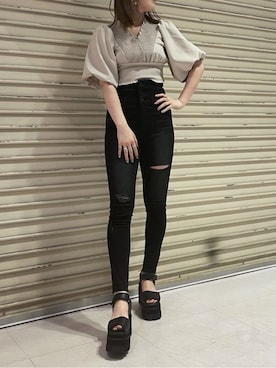 矢作南菜実さん（レディース・165cm）の夏コーディネート