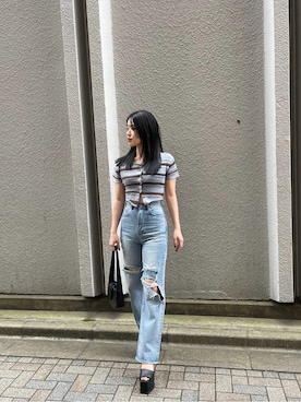 矢作南菜実さん（レディース・165cm）の夏コーディネート