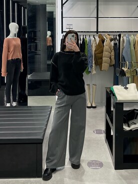 矢作南菜実さん（レディース・165cm）の冬コーディネート