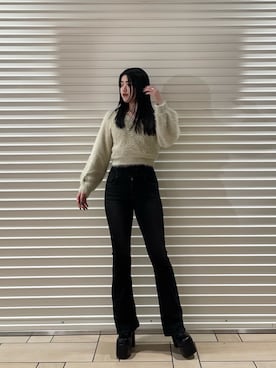 矢作南菜実さん(レディース・165cm)の冬コーディネート