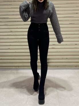 矢作南菜実さん(レディース・165cm)の秋コーディネート