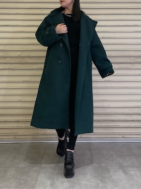 矢作南菜実さん(レディース・165cm)の秋コーディネート