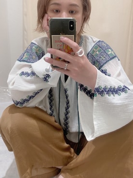 石丸春佳さん(レディース・165cm)の春コーディネート