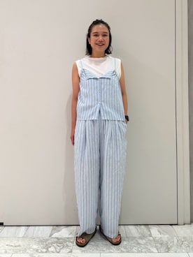石丸春佳さん(レディース・165cm)の夏コーディネート