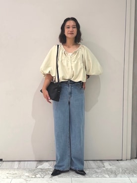 石丸春佳さん(レディース・165cm)の夏コーディネート