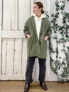 石丸春佳さん（レディース・165cm）の冬コーディネート