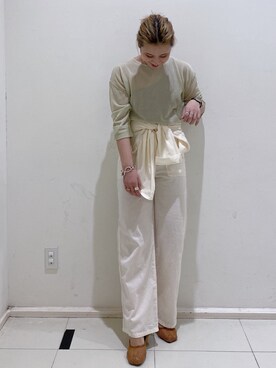 石丸春佳さん（レディース・165cm）の春コーディネート