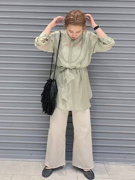 石丸春佳さん（レディース・165cm）の春コーディネート