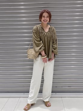 石丸春佳さん（レディース・165cm）の春コーディネート