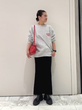 石丸春佳さん(レディース・165cm)の秋コーディネート