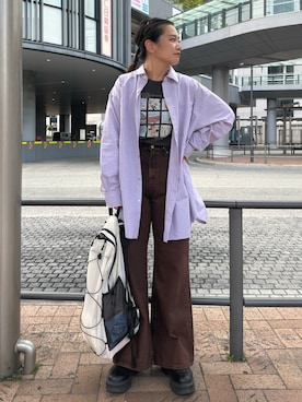 石丸春佳さん(レディース・165cm)の春コーディネート
