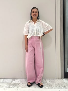 石丸春佳さん(レディース・165cm)の夏コーディネート