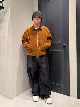 「アイテム（カバーオール）」を使った、後藤 翔さん（メンズ・171cm）の秋コーディネート