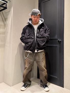 「アイテム（マウンテンパーカー）」を使った、後藤 翔さん（メンズ・171cm・20代）の冬コーディネート