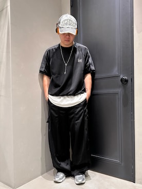 「アイテム（PC・スマホグッズ/家電、ブラック系）」を使った、後藤 翔さん（メンズ・171cm）の夏コーディネート