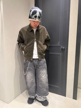 「BEAVER（ビーバー）のアイテム」を使った、後藤 翔さん（メンズ・171cm）の冬コーディネート