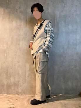 「リドム」｜YOSHI___低身長コーデさん（メンズ・163cm）の春コーディネート