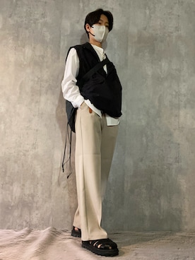 「GUコーデ」｜「アイテム（ブルゾン）」を使った、YOSHI___低身長コーデさん（メンズ・163cm）の春コーディネート