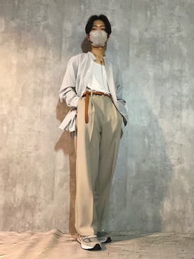 「韓国コーデ」｜YOSHI___低身長コーデさん（メンズ・163cm）の春コーディネート