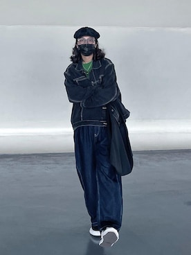 「HUMAN MADE（ヒューマンメード）のアイテム（アクセサリー）」を使った、OAさん（レディース・174cm）の夏コーディネート