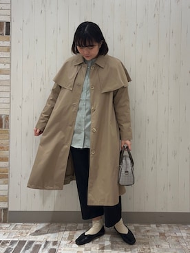 「サマンサ モスモス(Samansa Mos2)」｜「アイテム（スラックス）」を使った、Soraさん（レディース・163cm）の春コーディネート