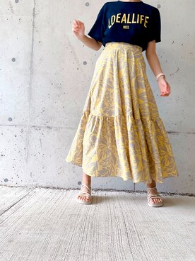 「Apple（-）のアイテム（アナログ腕時計）」を使った、hiiimiteさん（レディース・164cm）の春コーディネート