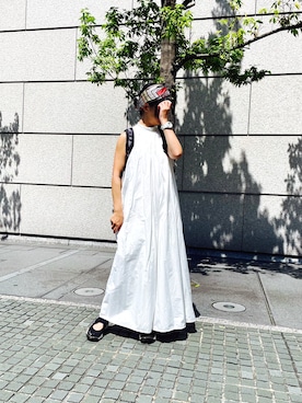 「アイテム（ヘアバンド）」を使った、nananananana3さん（レディース・160cm）の夏コーディネート