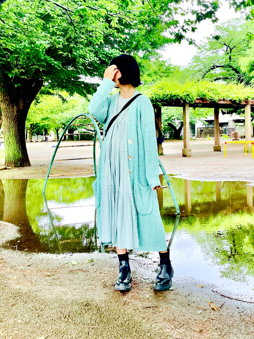 ヌキテパ　ボイルパネルロングスリーブワンピース Demi-Luxe BEAMS（デミルクス ビームス）の「ne Quittez pas × Demi