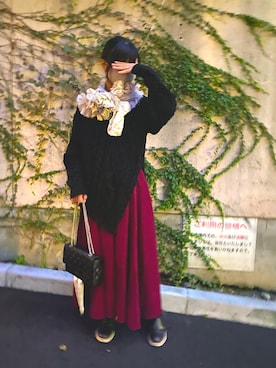 「AHCAHCUM.muchacha（アチャチュムムチャチャ）のアイテム」を使った、nananananana3さん（レディース・160cm）の秋コーディネート