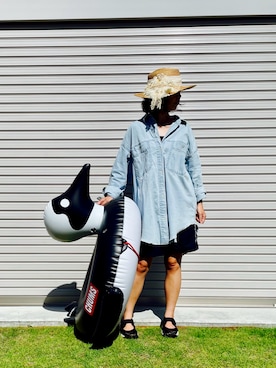 「NIKE（ナイキ）のアイテム」を使った、nananananana3さん（レディース・160cm）の夏コーディネート