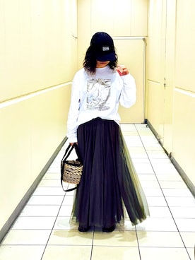 「SHIPS（シップス）のアイテム（スカート）」を使った、nananananana3さん（レディース・160cm）の秋コーディネート