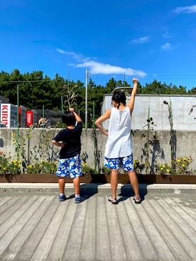 「CHUMS（チャムス）のアイテム（パンツ）」を使った、nananananana3さん（レディース・160cm）の秋コーディネート