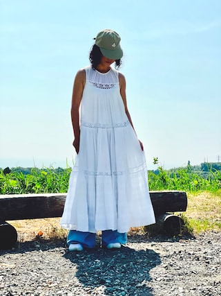 【サラマリカ】別注　Exclusive Dress ノースリーブロングワンピース サラマリカ】別注 Exclusive Dress ノースリーブロングワンピース