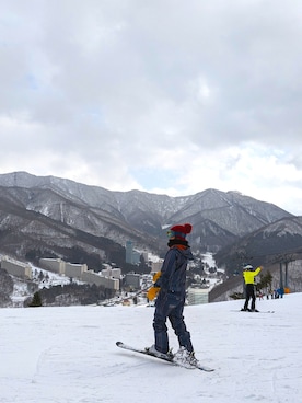 「雪山」｜nananananana3さん（レディース・160cm）の冬コーディネート