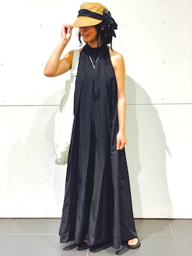 「アイテム（つなぎ/オールインワン）」を使った、nananananana3さん（レディース・160cm）の夏コーディネート