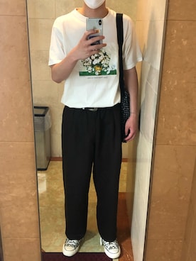 「yield（イールド）のアイテム」を使った、ゆうしさん（メンズ・180cm）の夏コーディネート