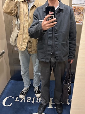 「Calvin Klein（カルバン・クライン）のアイテム（ジャケット/アウター）」を使った、ゆうしさん（メンズ・180cm）の冬コーディネート