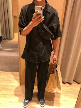 「yield（イールド）のアイテム」を使った、ゆうしさん（メンズ・181cm）の夏コーディネート