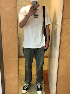 「yield（イールド）のアイテム」を使った、ゆうしさん（メンズ・181cm）の夏コーディネート