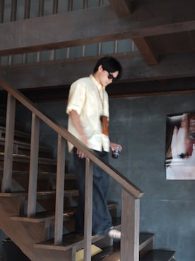 「BEAUTY&YOUTH UNITED ARROWS（ビューティーアンドユースユナイテッドアローズ）のアイテム（ショルダーバッグ）」を使った、SHOTAさん（メンズ・171cm）の夏コーディネート